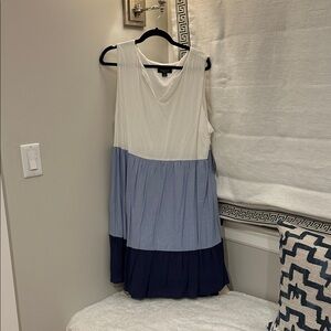 Perceptions White Sleeveless Dress